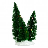 3 Trees Clustered on a Base, Multicolour LED Lights, Adapater 1095287 Ready, h19cm was $15.99